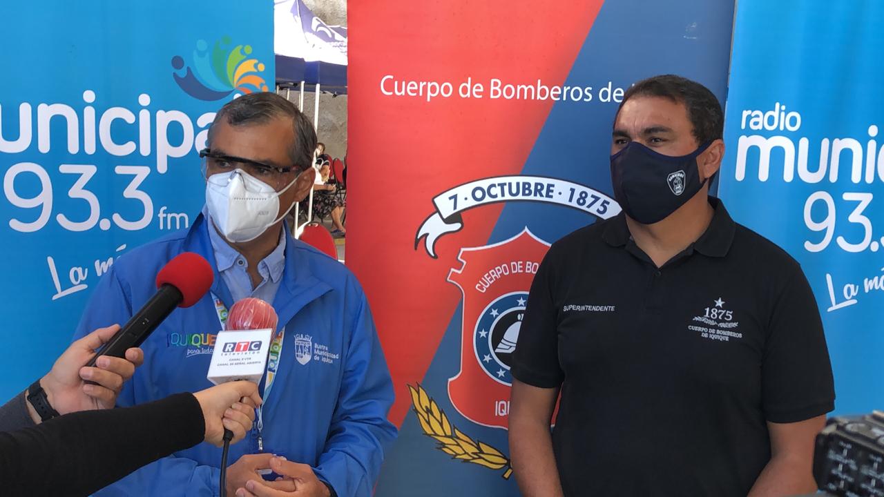 Salud Municipal de Iquique inició vacunación a voluntarios del Cuerpo de Bomberos