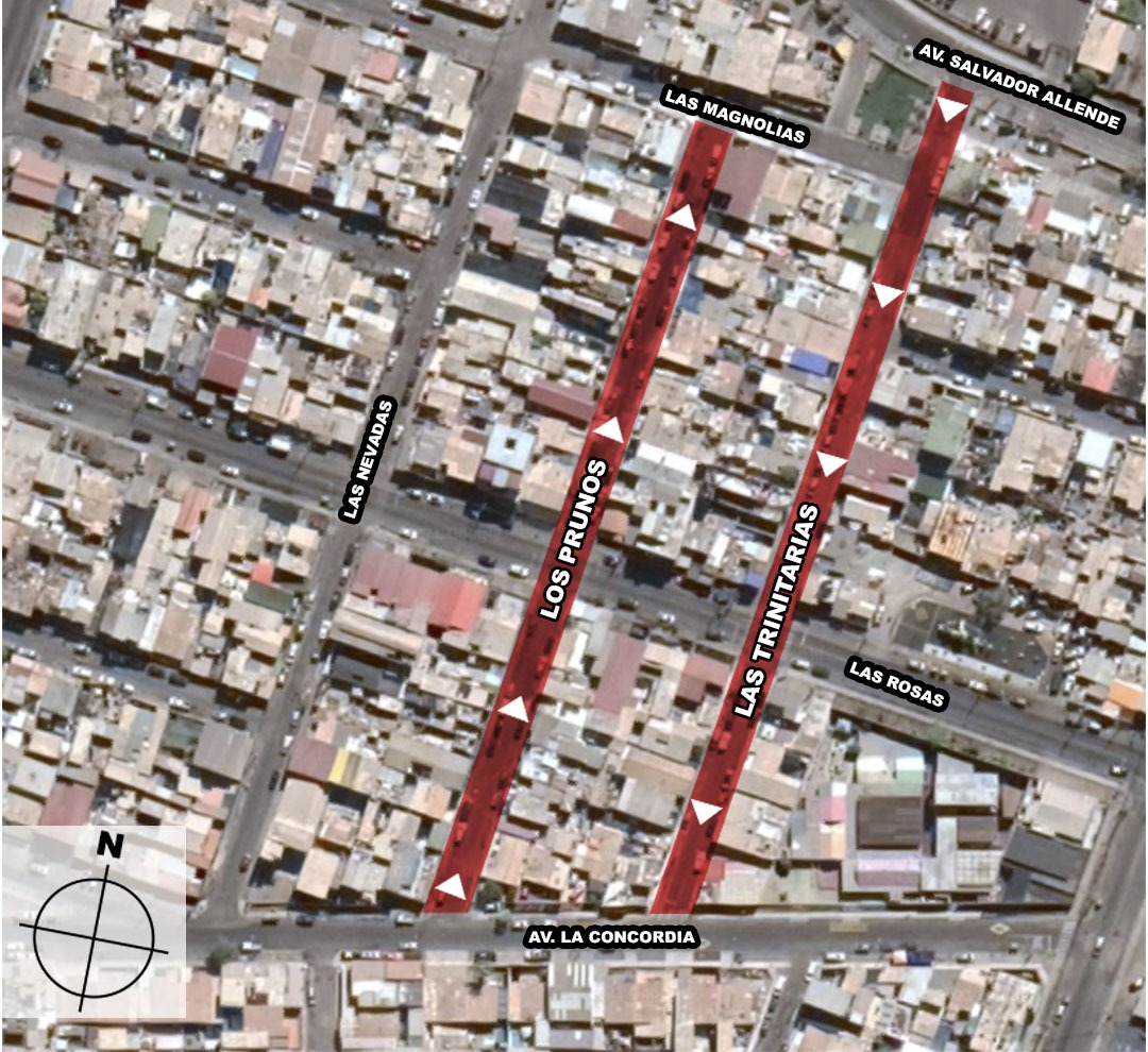 Municipalidad de Iquique confirma cambio de sentido en dos calles de la ciudad