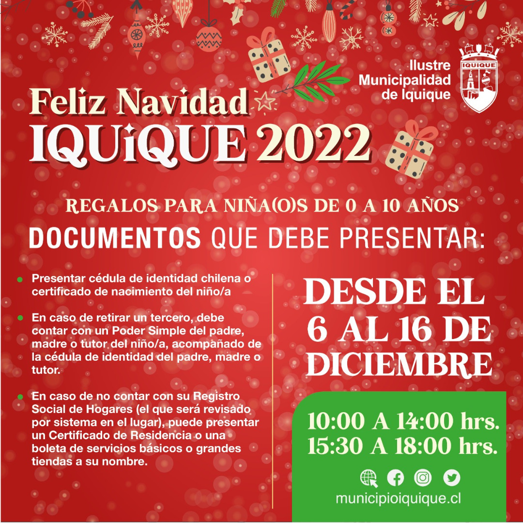 Requisitos Fiesta Navidad 2022