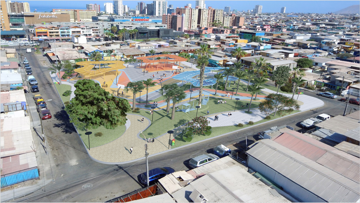 Sector “Nuevo Chile - Padre Hurtado” tendrá moderna plaza: CORE aprueba recursos a Municipalidad de Iquique para renovar espacio público