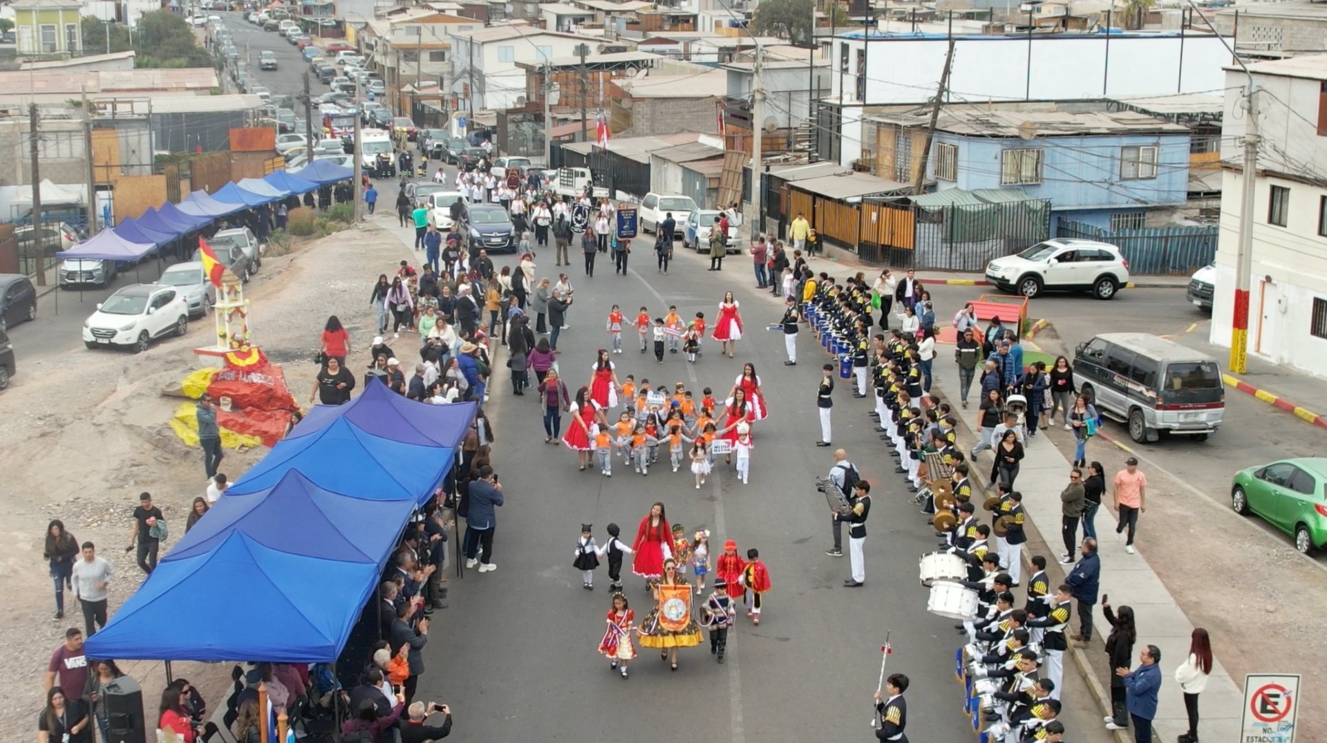 Unión Comunal de JJ.VV. Sector Norte desfila en homenaje a la Patria