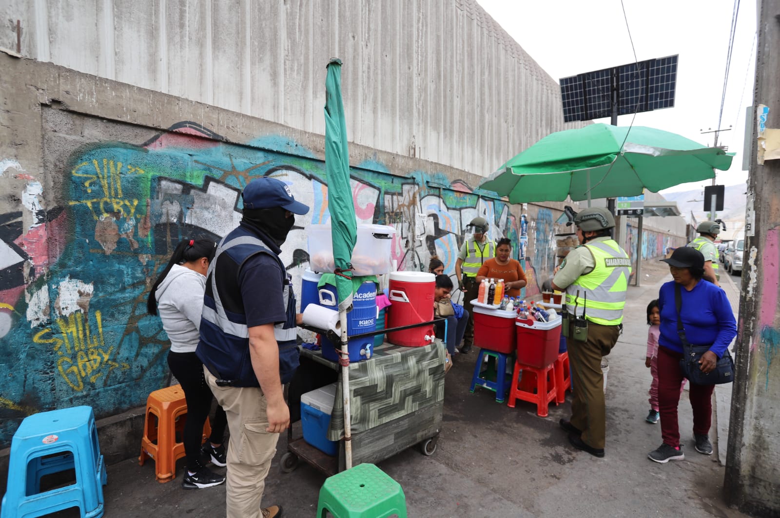 Inspección Municipal colabora en fiscalización intersectorial al comercio informal