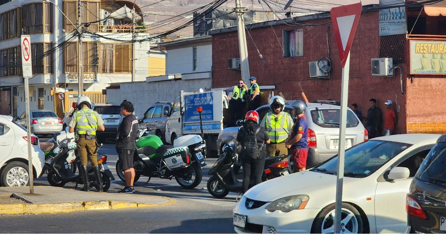 Inspección Municipal y Carabineros decomisan 5 motos que hacían Delivery sin autorización